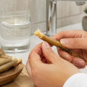  چوب مسواک (سواک) چگونه استفاده می‌شود؟ آموزش صحیح آماده‌سازی و مسواک زدن با سواک | کارنیکااستور