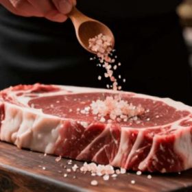  نمک صورتی در پخت انواع گوشت؛ بهترین روش استفاده برای طعم‌دهی بهتر | کارنیکااستور